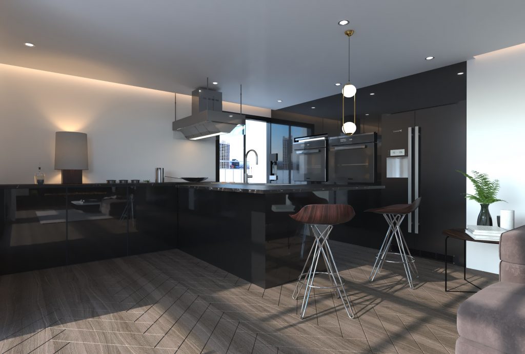 Papia - Apartment Render Kitchen